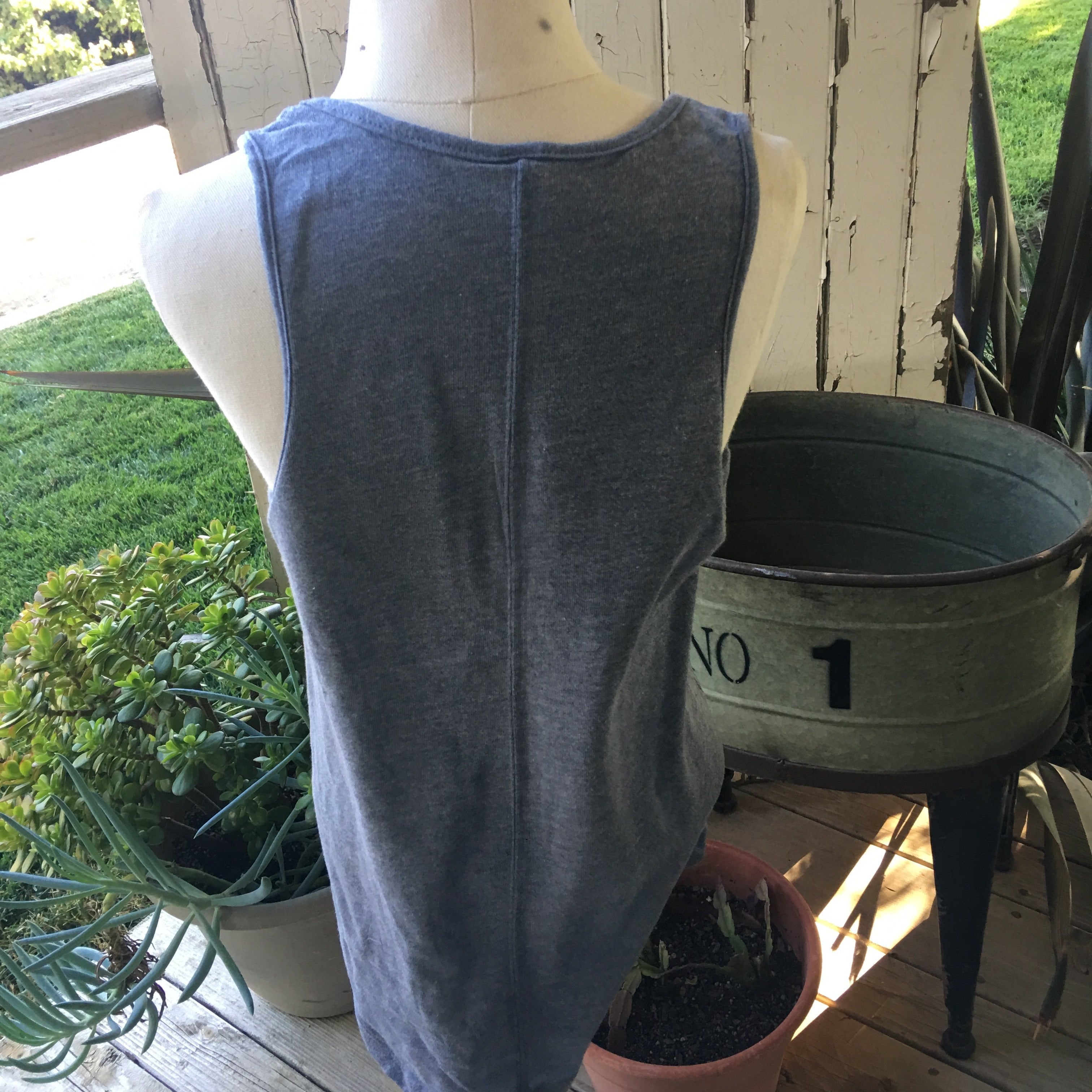 Dark Blue Junk 'N Disorderly Tank Top