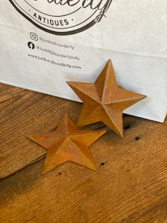 Small Galvanized Texas Star Magnet