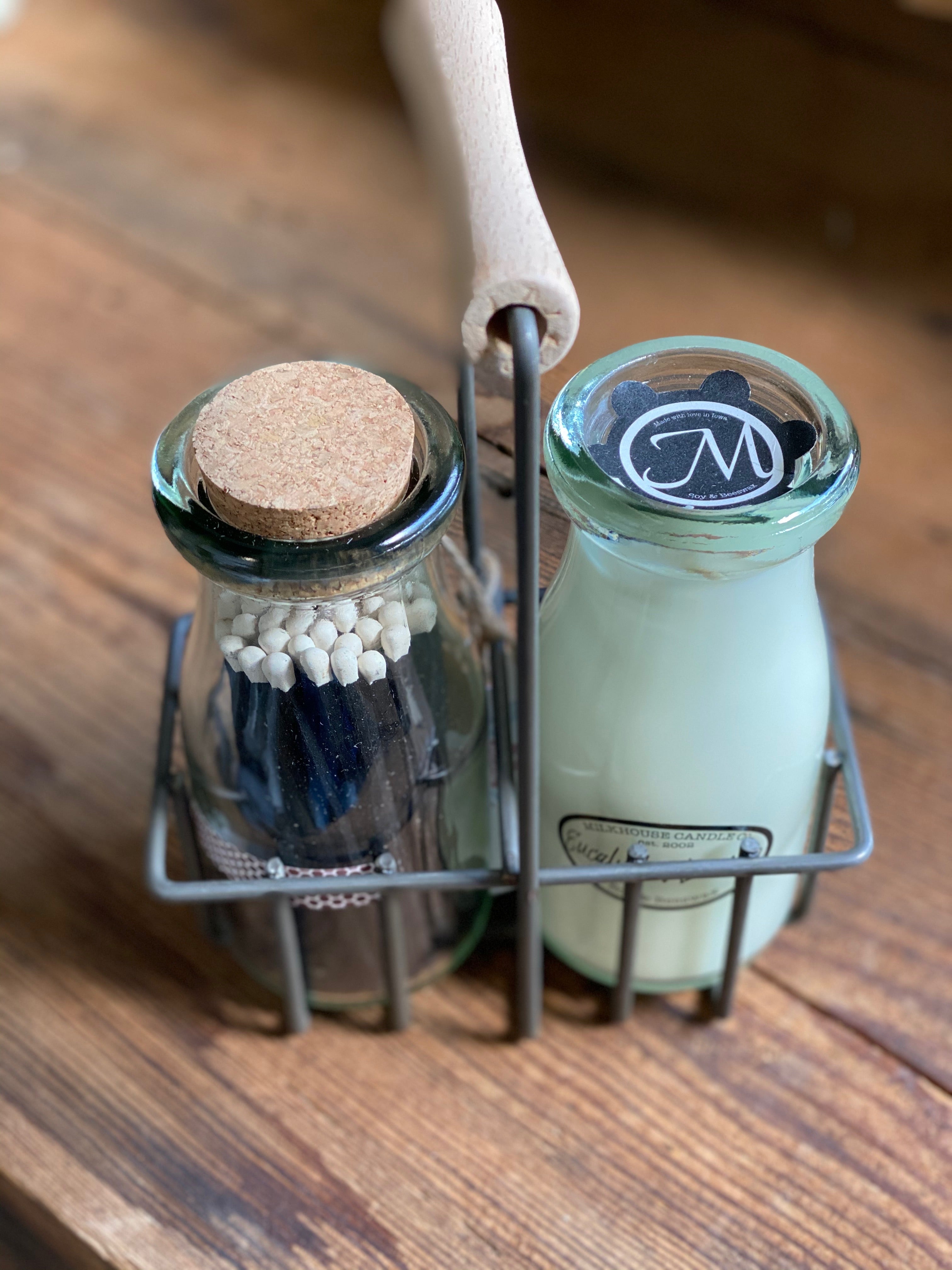 Milkbottle Jar Candle Holder