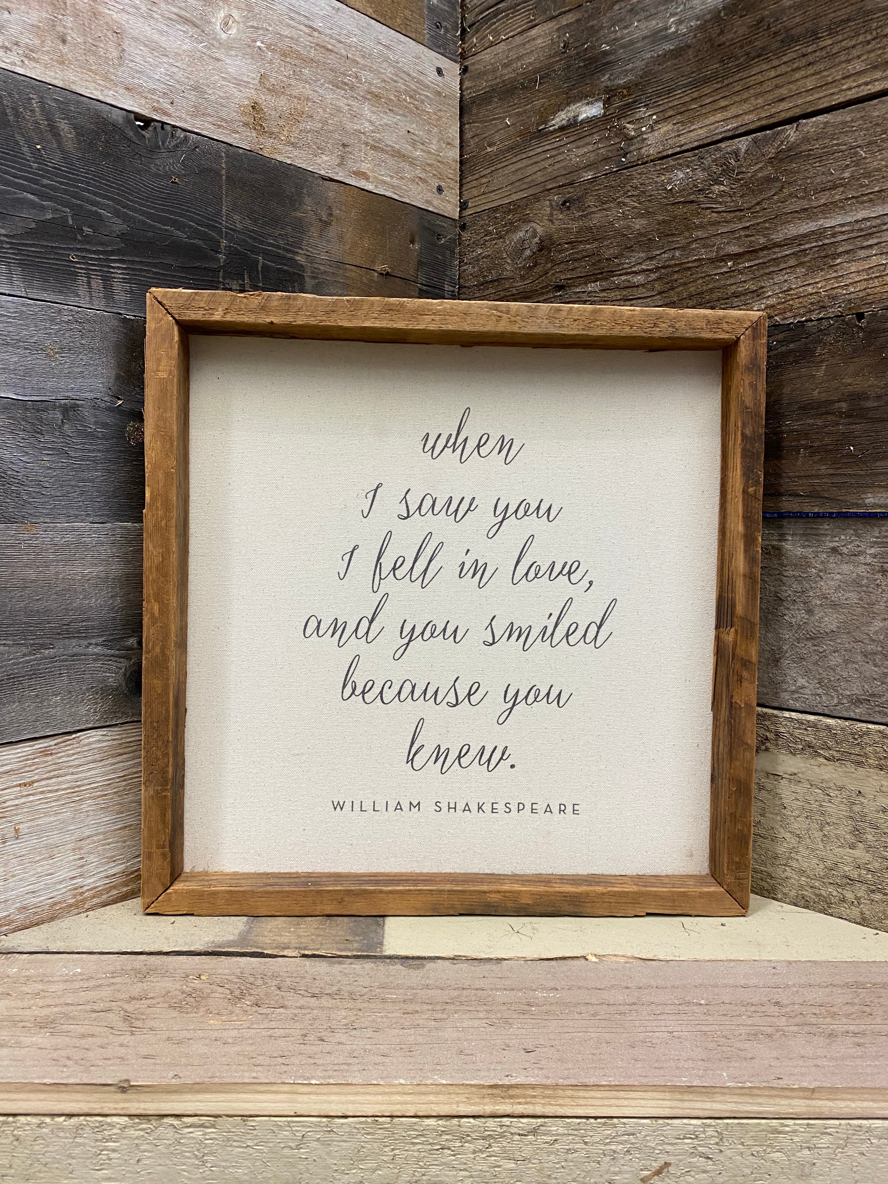 16x16 Reclaimed Sign