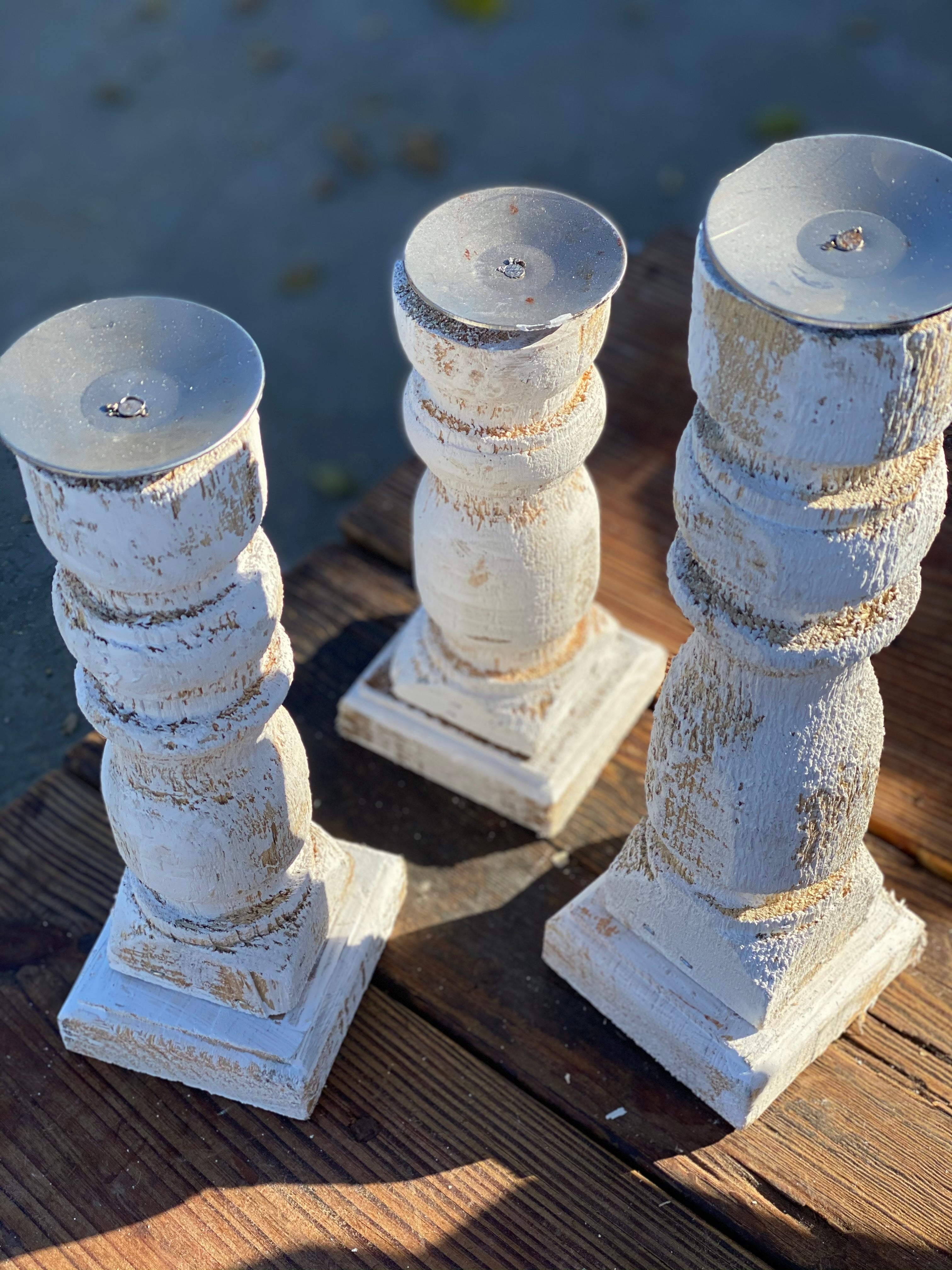 Chippy Candlestick (Set of 3)