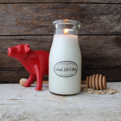 Milk Bottle Candles