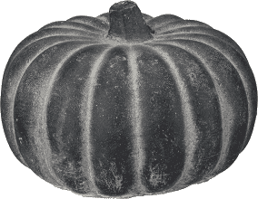 Cement Pumpkin Small Dark Grey